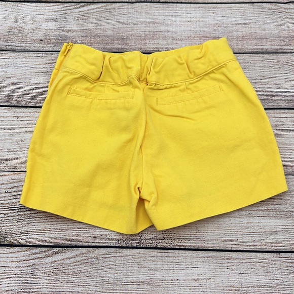 Janie and Jack Yellow with White Detail Adjustable waist Shorts Girls Si… - Picture 4 of 6